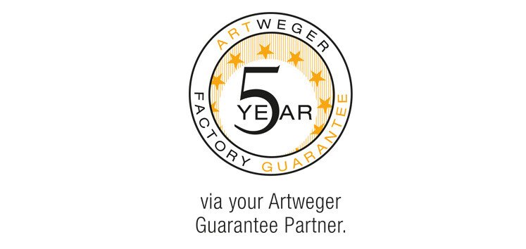 5 year factory guarantee | © Artweger GmbH. & Co. KG